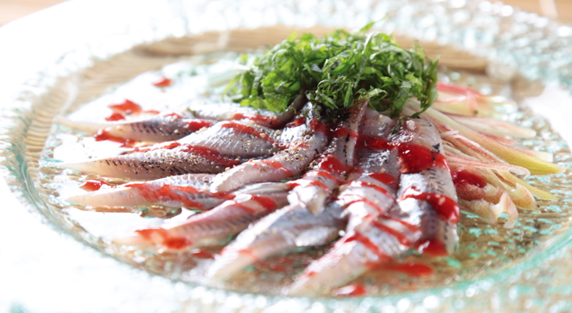 いわしのカルパッチョ梅肉ソース T Sレシピ 高橋開発みんなのブログ